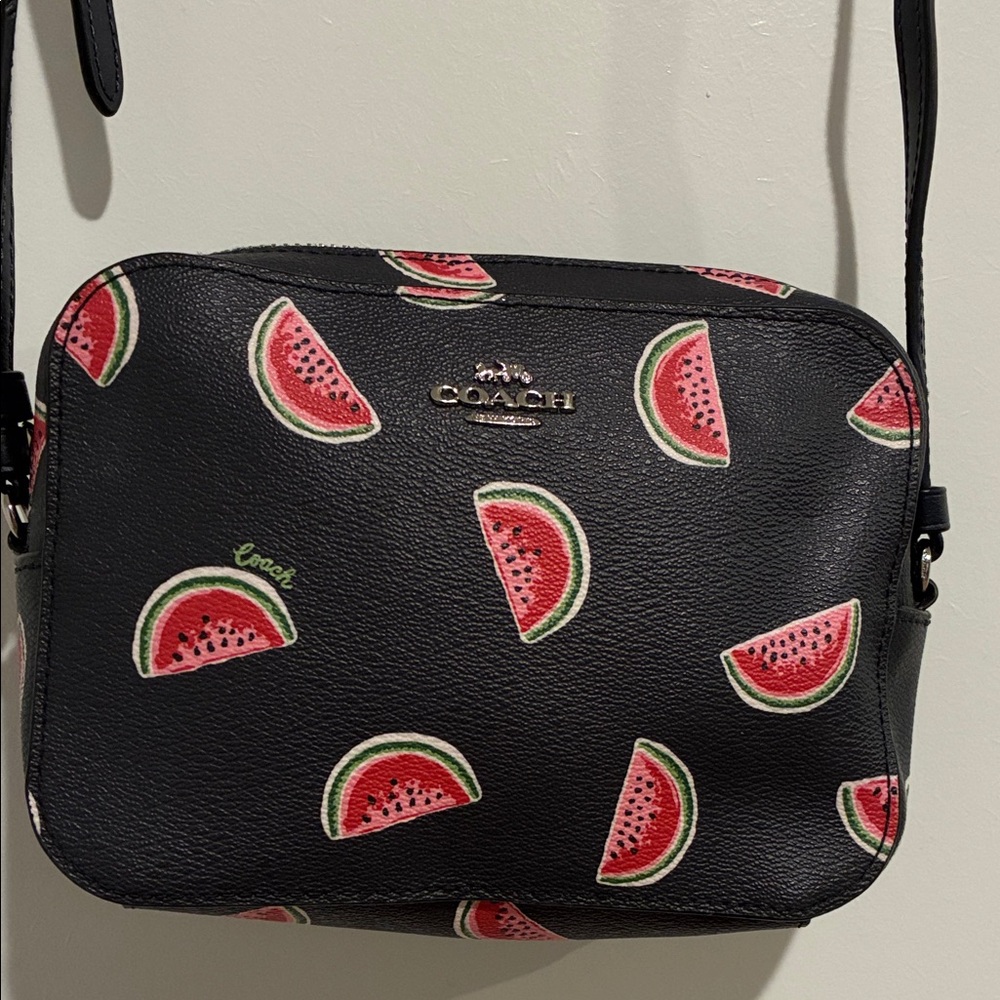 Coach Mini Camera Bag with Watermelon Print